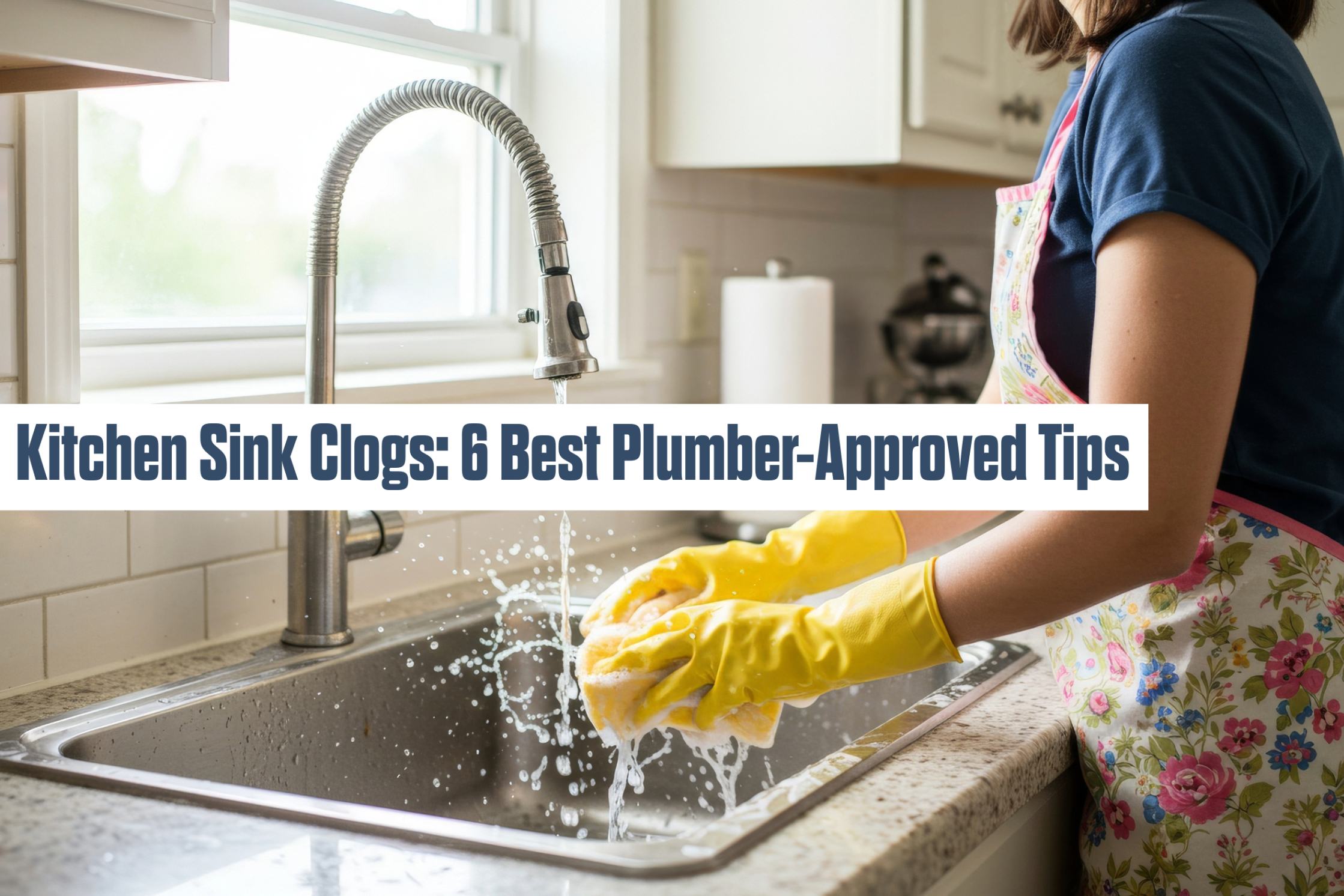 Dublin, Ohio plumbing blog on how to fix a kitchen sink clog.